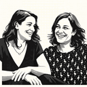 Foto de Rosario Ortiz e Inés Vázquez