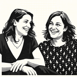 Foto de Rosario Ortiz e Inés Vázquez