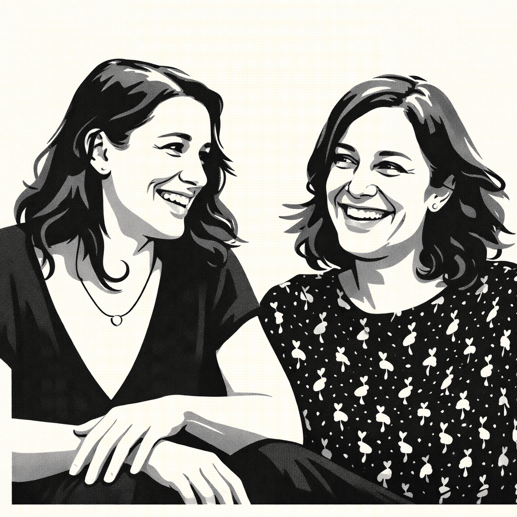 Foto de Rosario Ortiz e Inés Vázquez